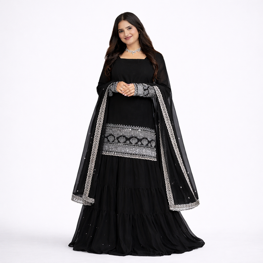 Black Luxe Anarkali
